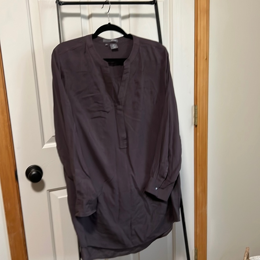 Brown soft top great for business casual